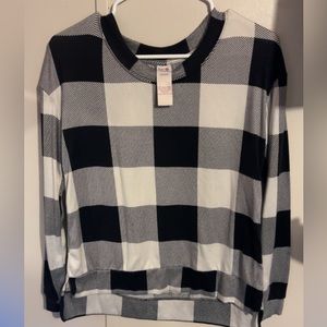 black and white blouse